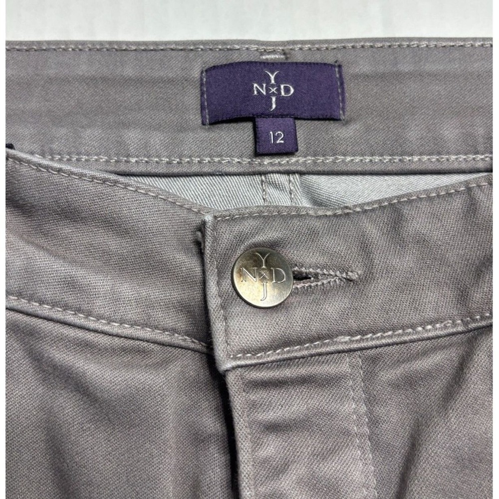 NYDJ Legging AnkleJeans Womens 12 Grey Lift Tuck Stretch Skinny Casual Travel - Picture 3 of 15